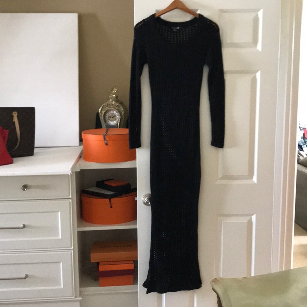 Forever 21 Black Maxi Cover-Up Dress